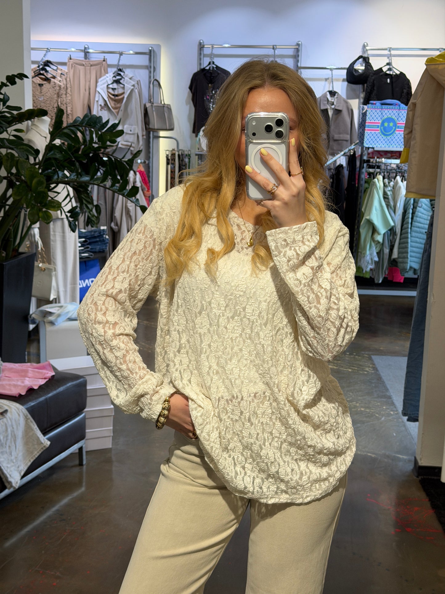 WIDE LEG JEANS BEIGE