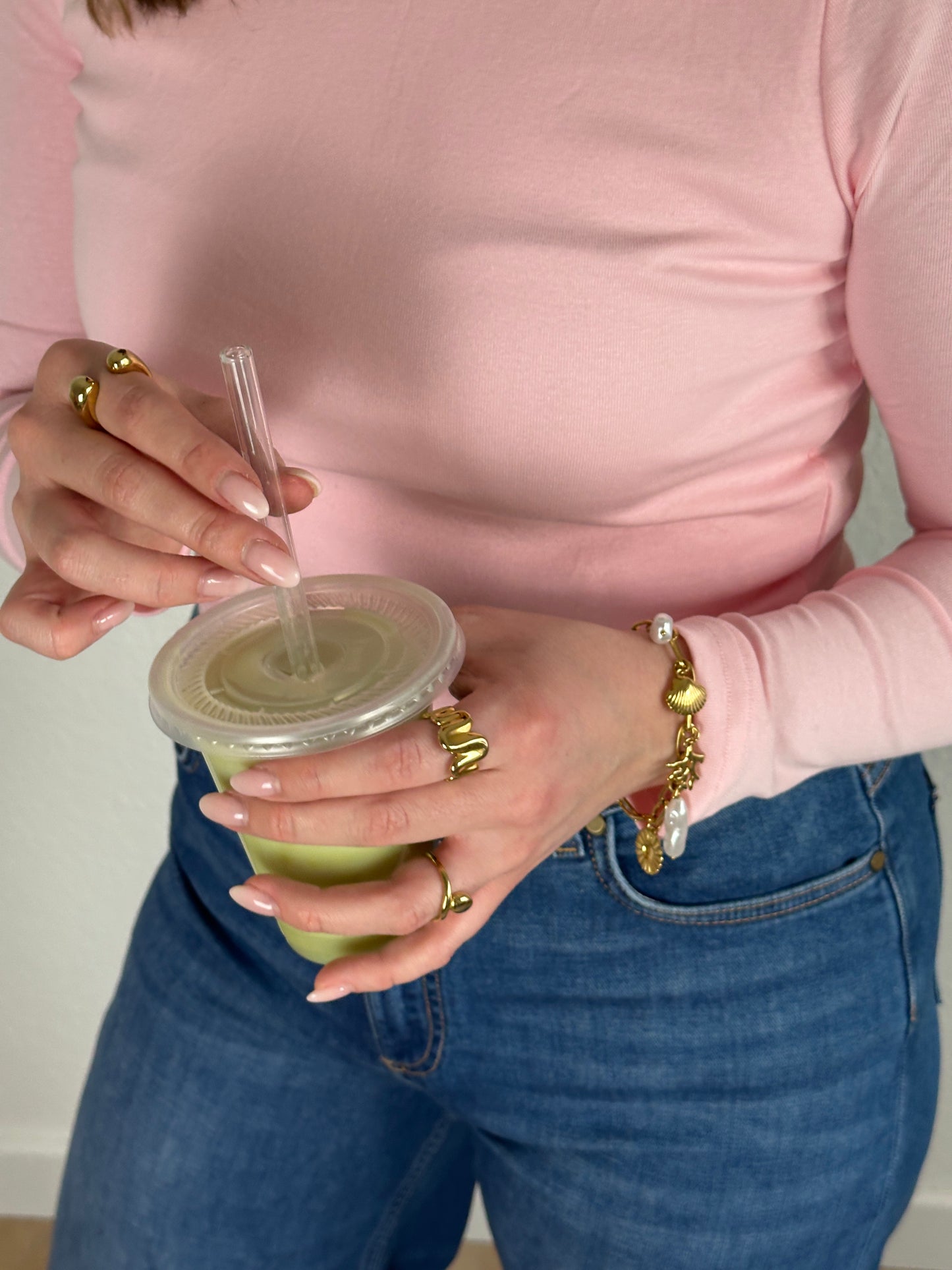 LONGSLEEVE STRAWBERRY MATCHA