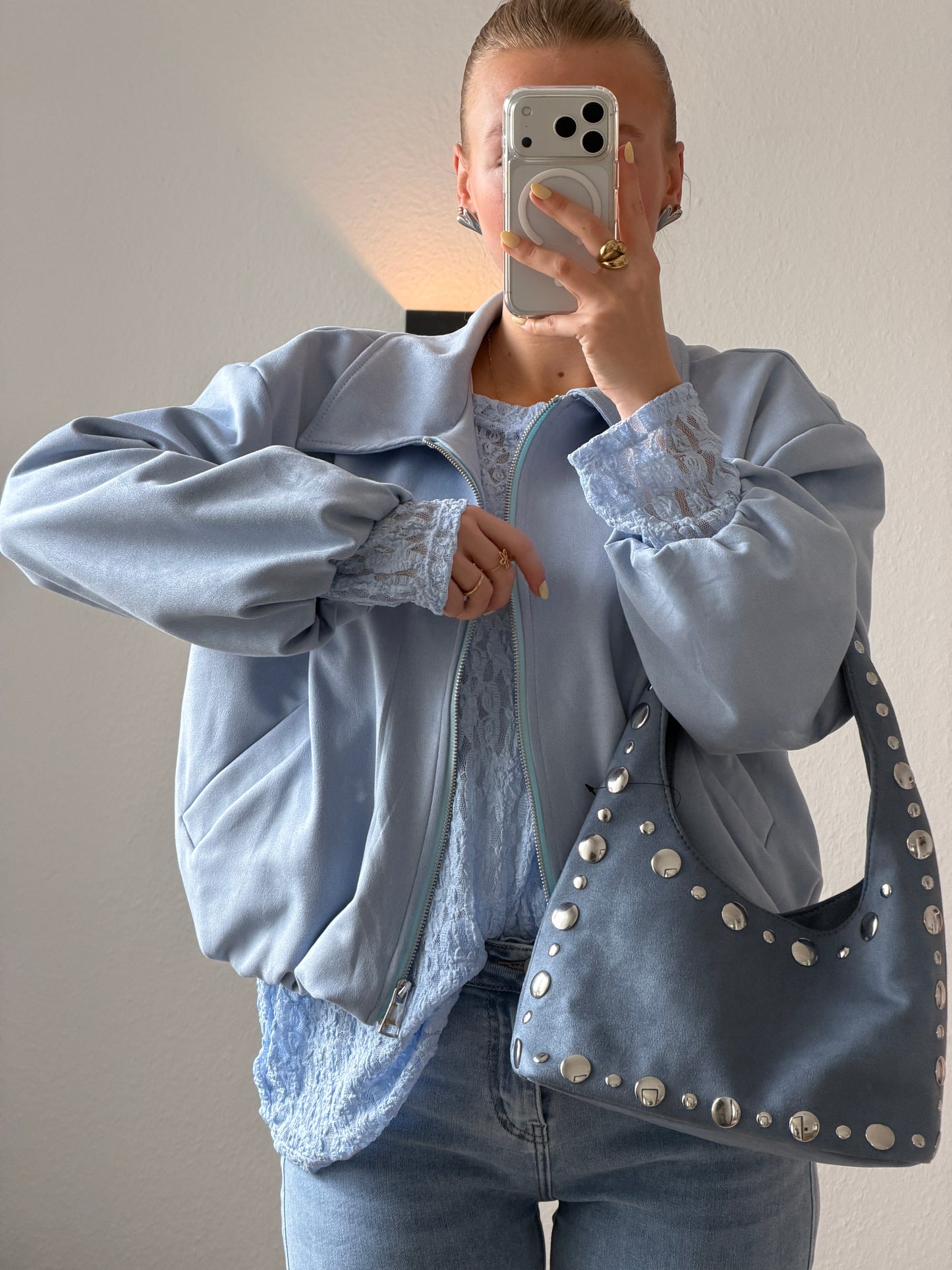 HELLBLAUE BOMBERJACKE