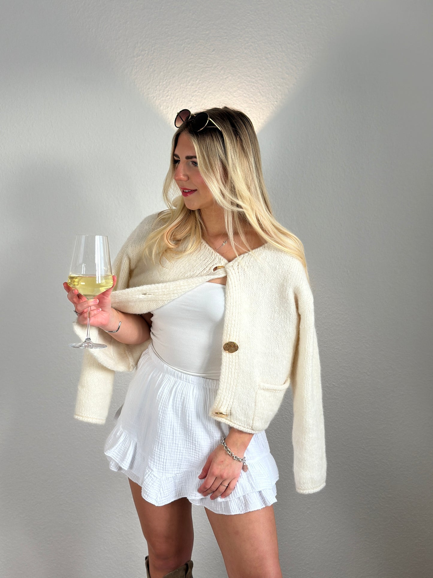 STRICKJACKE BEIGE