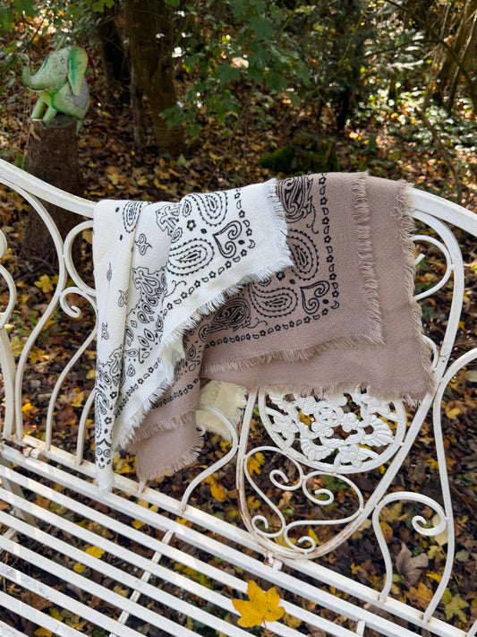 SCARF DUSTY TAUPE