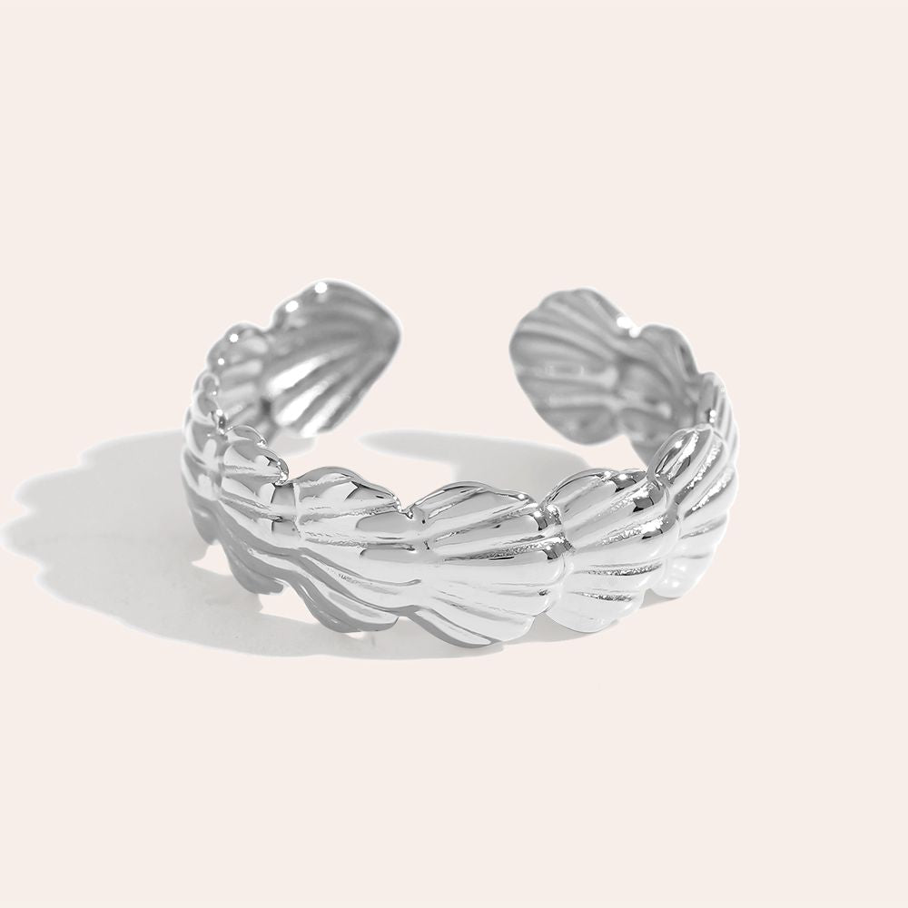 RING MUSCHEL SILBER
