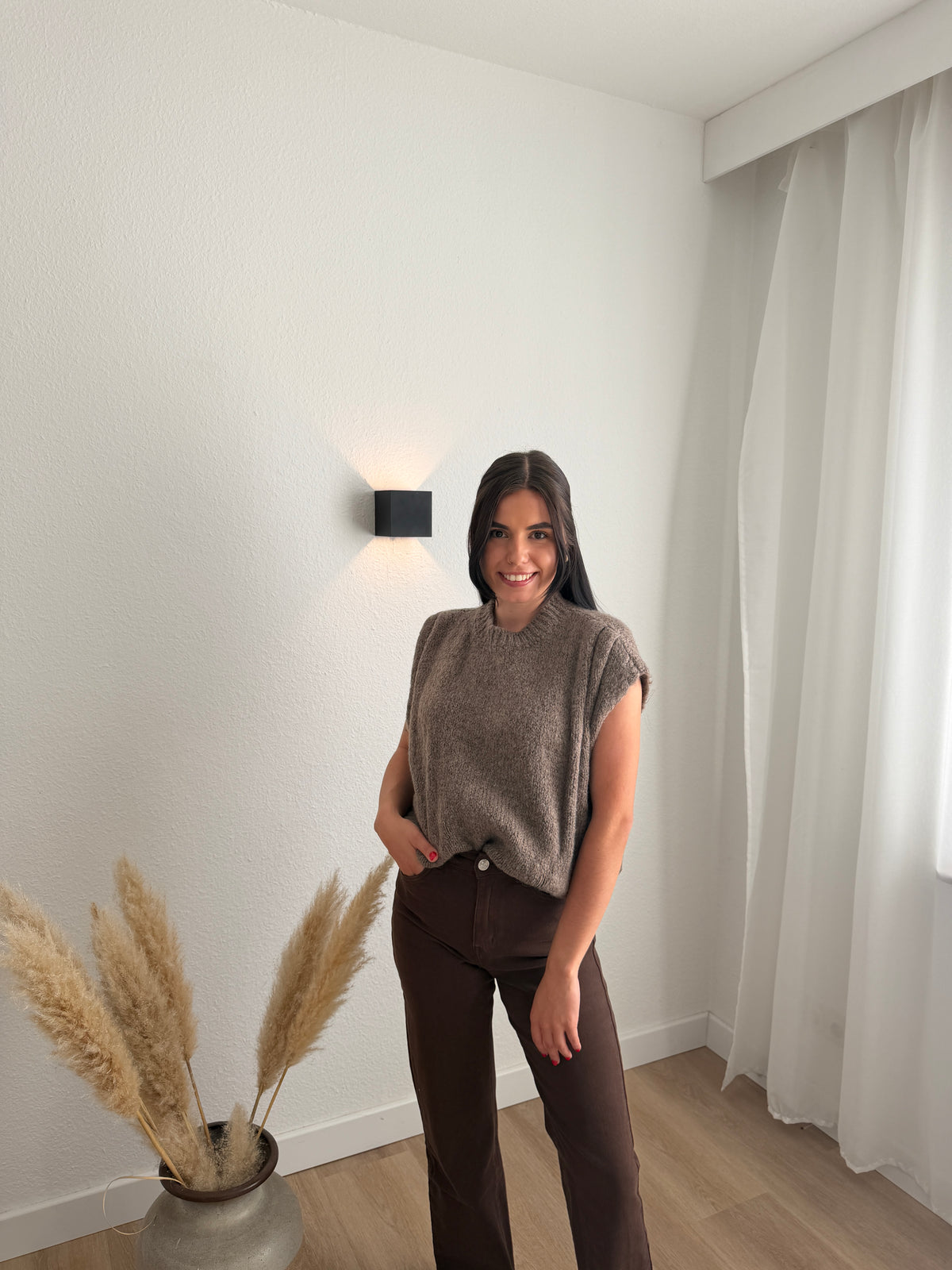 STRICKPULLUNDER TAUPE