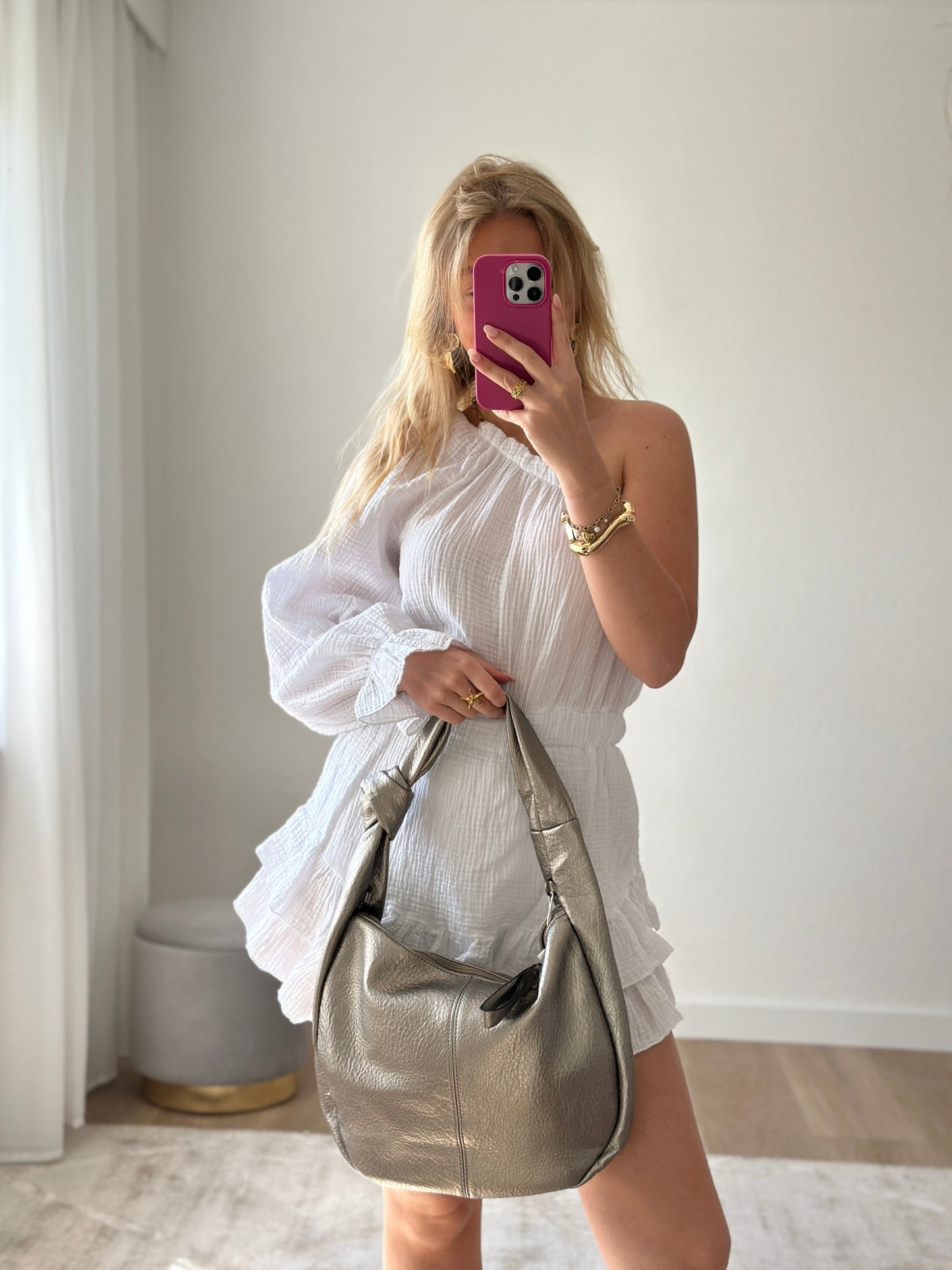 ONESHOULDER JUMPSUIT WHITE
