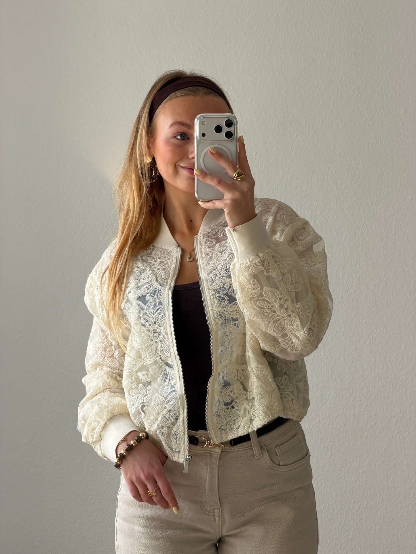 SPITZENJACKE CREME