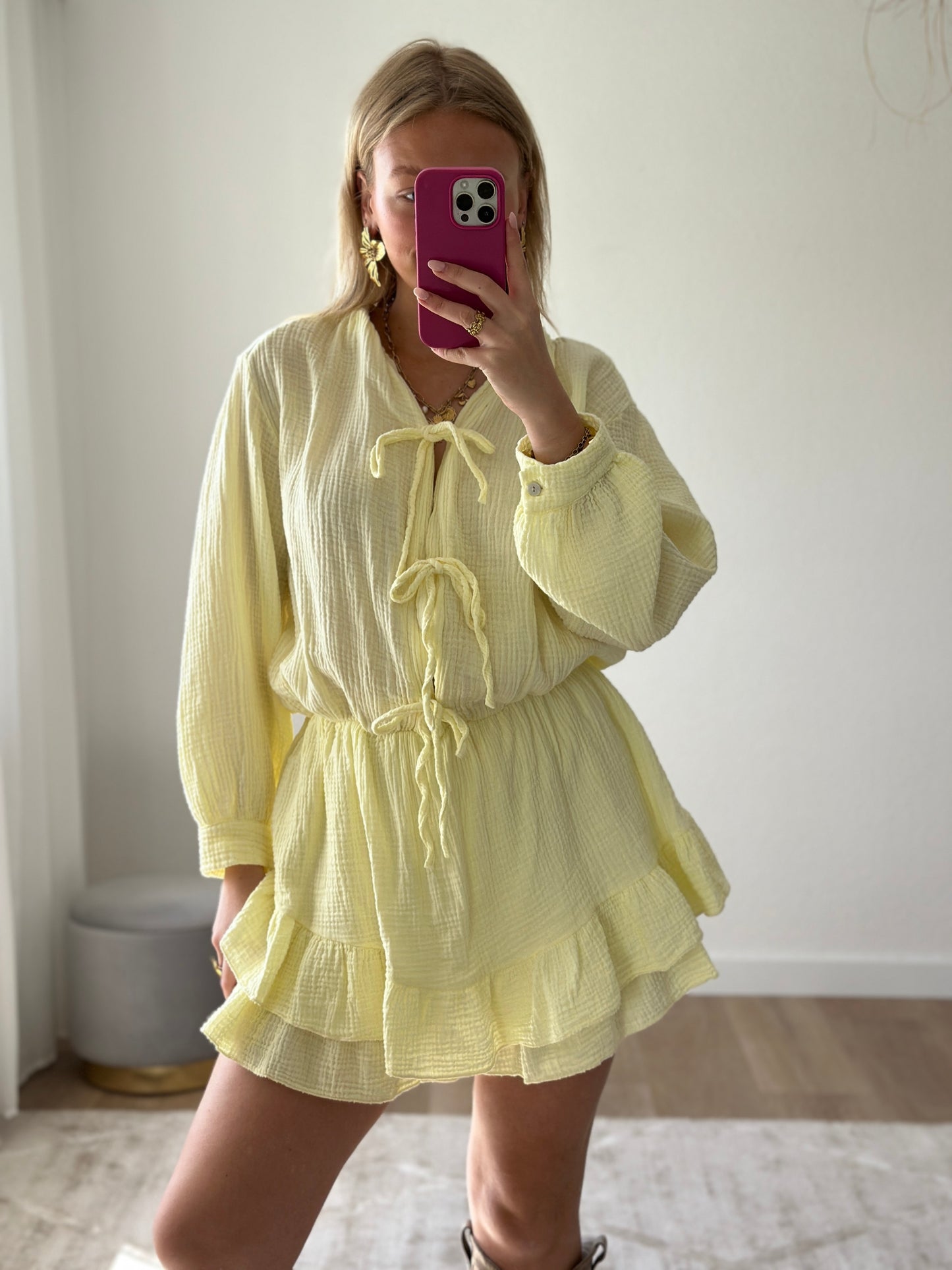 WAFFLE JUMPSUIT HONEY
