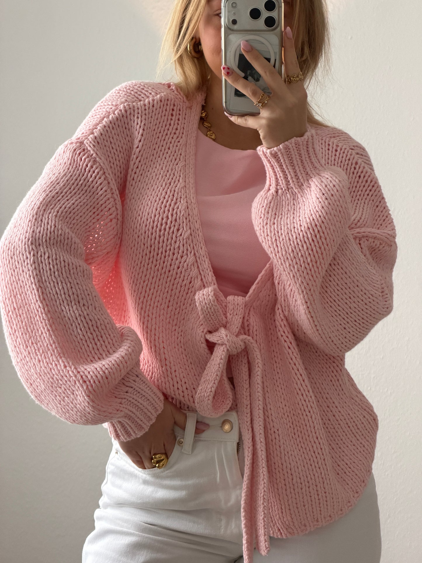CARDIGAN STRAWBERRY MATCHA