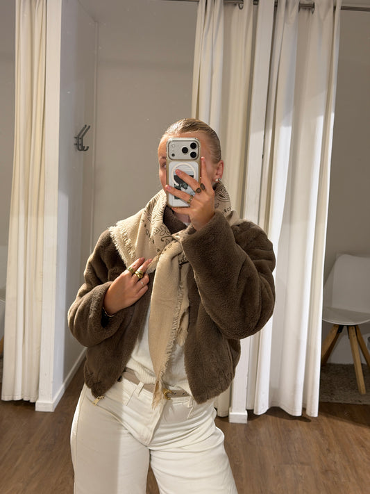 SCARF CAPPUCCINO LONG