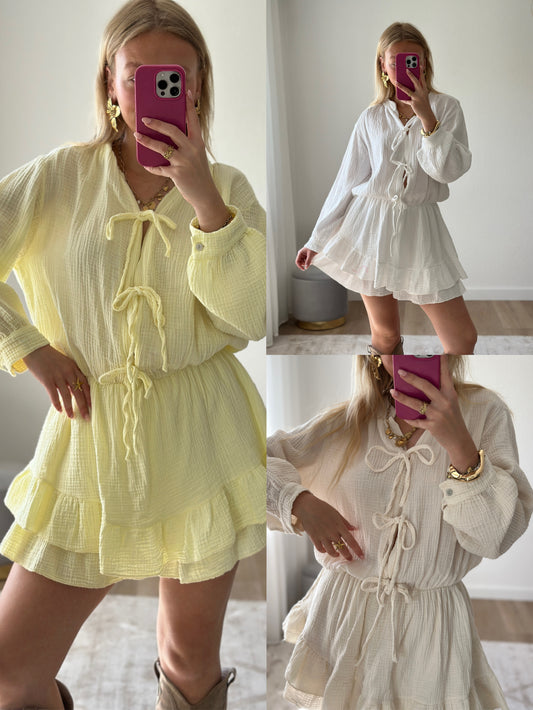WAFFLE JUMPSUIT HONEY