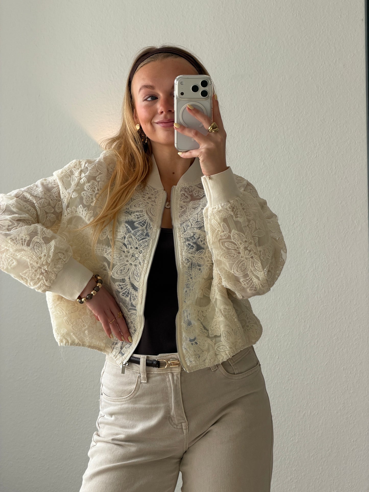 SPITZENJACKE CREME